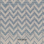 Outdoorteppich Ziggy Struktur Blau-Beige