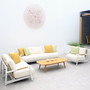 Sehr hochwertige Korsika Outdoor Lounge Gruppe bestehend aus Sessel, 2 Sitzer und 3 Sitzer, komfortable Outdoor Moebel, besonders und exklusiv MOEBEL KOLONIE Muenchen