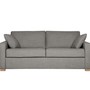 Seitenansicht des Schlafsofas Lukas in der Farbe Rose.