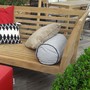 Seitenansicht vom Daybed Legian aus Massivholz Teak mit Polserauflage, Massivholz Teak Daybed im modernen  Design vom Schreiner Meister in Handarbeit in der MOEBEL KOLONIE  Manufaktur gefertigt, Massivholz Mass Moebel ohne Aufpreis, Massivholz Moebel Muenchen