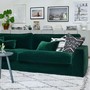 Sofa New York mit abziehbarem Stoffbezug, große Sitztiefe und Federfüllung für besten Sitzkomfort.