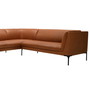 Sofalandschaft Sofa Frej mit Leder bezogen, hervorragende Qualitaet aus Europa, bester Sitzkomfort in elegantem modernem Sofa